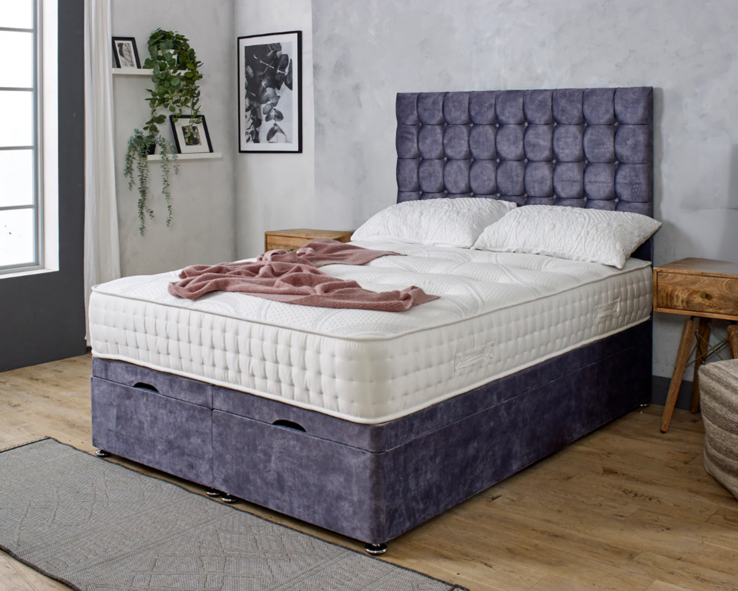 Celeste Panel Ottoman Divan Bed